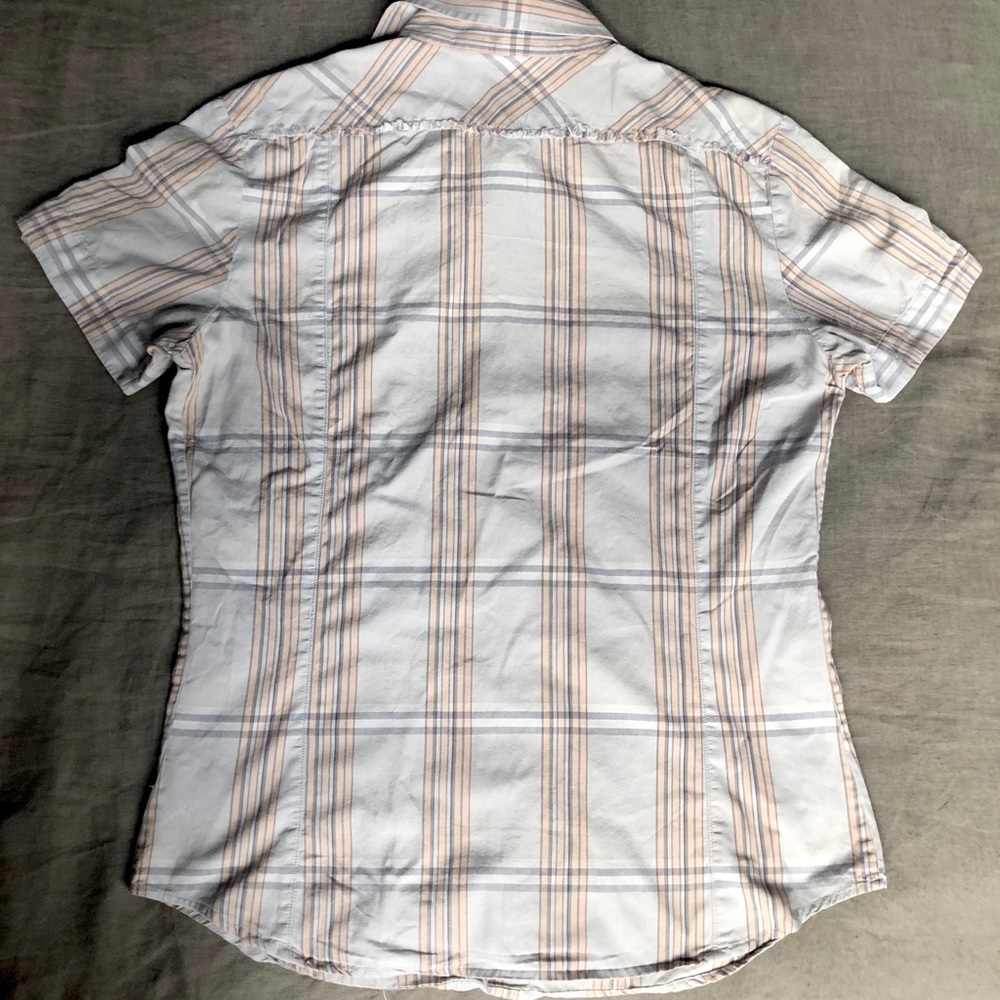 Vintage** Diesel Plaid Short Sleeve Button Up